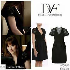 Aso Anastasia Steele In 50 Shades Diane Von Furstenberg Elizabeth Wrap Dress Vestidos Looks Sociais Looks