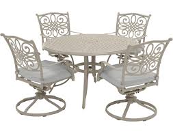 These are a good fit for most dining rooms, generally ranging from 36 to 40 inches wide and 48 to 108 inches long. Hanover 5 Piece Set In Beige Traddnsd5pcsw4be Abt