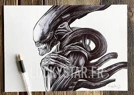 By Www Luckystar Fr Dessin Original Stylo Bic Alien Original Ballpoint Pen Insta Fashion Vintage Ballpoint Pen