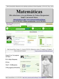 Primer grado y en el libro para el maestro odré encontrar dtiles ideas. Matematicas By Carrascal Mis Respuestas A Problemas De Yahoo Respuestas Integral Derivado
