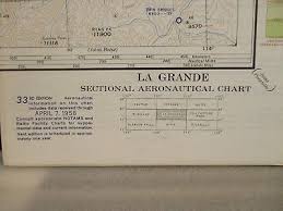 La Grande Oregon Vintage 1958 Sectional Aeronautical Chart