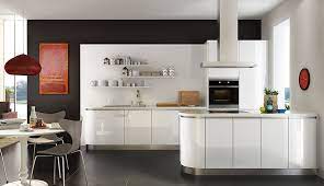 Stock sink base cabinet in white gloss High Gloss Kitchen Cabinets Pros And Cons