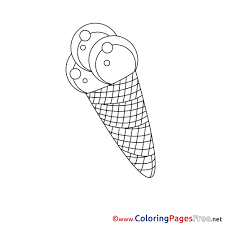 Keep your kids busy doing something fun and creative by printing out free coloring pages. Ice Cream Free Printable Coloring Sheets