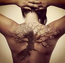 45 Insanely Gorgeous Tree Tattoos On Back Cherry Tree Tattoos Back Tattoo Tree Tattoo Back