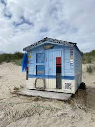 Strandhuisje Op Strand Bij Paal 33 Strandhuisjes Kust Strand