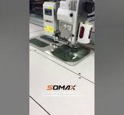 Somax automatic rotary template sewing machine for flap making  #automaticsewing #somax #template