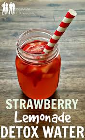 Strawberry Lemonade Detox Water Recipe Detox Lemonade Detox Water Healthy Detox Cleanse