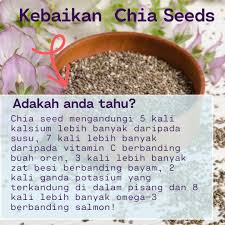 Tidak hanya itu saja, chia seed juga dapat menurunkan kadar kolesterol jahat dalam tubuh, karena memiliki kandungan omega. Bionutrimax Kilang Oem Halal Chia Seeds Facebook