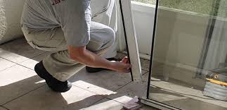 The glass will break but will stay intact and be very difficult for an intruder to get through. Top Broken Glass Service Wilton Manors Fl Sliding Door Track Repair
