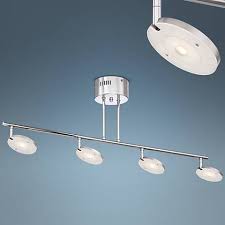 Pro Track Artesia 4 Light Chrome Led Track Light 5x320 Lamps Plus Led Track Lighting Track Lighting Contemporary Track Lighting