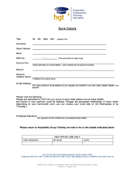 The bank verification letter is written by the customer of a bank where they hold their bank account. Bank Details Form Fill Out And Sign Printable Pdf Template Signnow