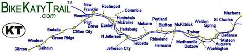 Katy Trail And Rock Island Trail Mileage Charts