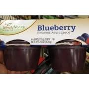 simply nature blueberry applesauce
