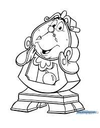 Belle in the morning garden. Beauty And The Beast Coloring Pages 4 Disneyclips Com