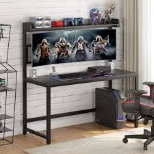 You can also consider computer desk for 2 people. Tribesigns Computer Desk With Hutch 55 Inch Large Modern Home Office Desk Computer Table Studying Writing Desk Workstation With Dual Monitor Mount And Shelf Black Buy Online In India At Desertcart In Productid