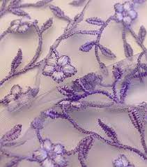 Sew Sweet Embellished Floral Mesh Fabric Lavender Joann Mesh Fabric Bridal Fabric Purple Fabric