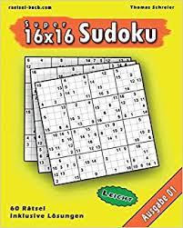 Die lösung wird weiter eingegrenzt. 16x16 Super Sudoku Ausgabe 01 Leicht Leichte 16x16 Sudoku Mit Zahlen Und Losungen 16x16 Sudoku Leicht Band 1 Amazon De Schreier Thomas Bucher