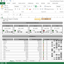 List and keep track of all the projects under your management system. Financial Report Yearly Dashboard In Excel 2010