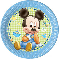 Partydeko stefino tortendeko mickey mouse 4 teiligtortenaufleger 1 geburtstag kindergeburtstag kuchen deko. Mickey Baby Partydeko Zur Babyparty Oder 1 Geburtstag