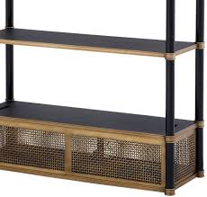 5 out of 5 stars. Casa Padrino Luxury Shelf Cabinet With 2 Swiveling Lights Vintage Brass Black 105 X 44 X H 250 Cm Bookcase Living Room Cabinet Office Cabinet Luxury Furniture