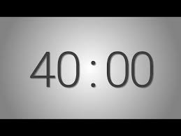 40 minute timer / 2400 seconds; 40 Minutes Countdown Timer Beep At The End Simple Timer Forty Min Youtube