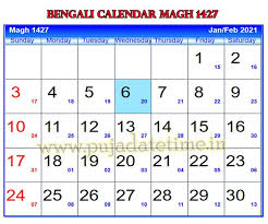 A calendar date is a reference to a particular day represented within a calendar system. Puja Date Time Free Puja Schedule 1427 Bengali Calendar 2020 2021 Bengali Calenda Calendar Calendar 2020 Bengali