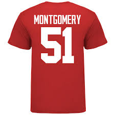 Ohio State Buckeyes Luke Montgomery #51 Student Athlete Football T-Shi