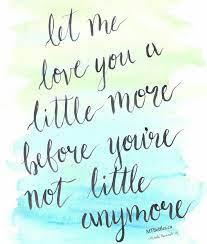 I don't want to let the kids down, i don't want to let my wife down, and i don't want to let myself down. Let Me Love You A Little More Before You Re Not Little Anymore 5 Ways To Cherish Your Child Right Now Her View From Home Quotes About Motherhood Mommy Quotes