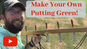 Want To Set Up A Real Putting Green In Your Yard? WATCH THIS!