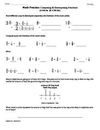 4 Nf 3a B Composing And Decomposing Fractions 4th Grade Math Worksheets 4th Grade Math Worksheets Math Worksheets Decomposing Fractions