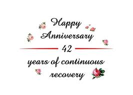42 Years Happy Recovery Anniversary Card Ad Affiliate Happy Years Card Anniversary Anniversary Cards Happy Anniversary Anniversary