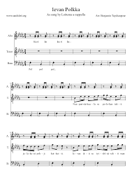 Ievan Polkka Sheet Music For Bass Solo Musescore Com Ievan suu oli vehnaesellae ko immeiset onnee toevotti. ievan polkka sheet music for bass solo