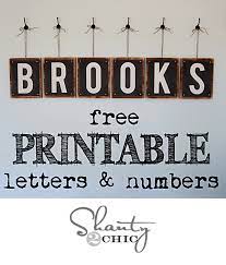 Print these free letter stencils which are created in a 3 inch size for printing. Free Printable Letters Numbers Shanty 2 Chic