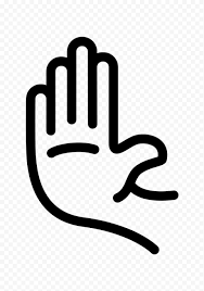Hd Black Stop Hand Outline Silhouette Icon Symbol Png Hand Outline Outline Symbols