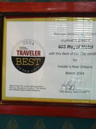 Mandeville nestles on the banks of lake pontchartrain. Award From Southern Living Magazine Picture Of Nine O Five Royal Hotel New Orleans Tripadvisor