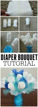 Pin By Lolotte On Baby Shower Diaper Bouquet Baby Shower Fun Diy Baby Shower Gifts