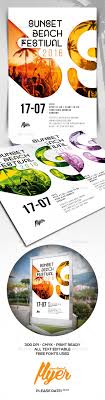Sunset Beach Festival Flyer Festivales Moodboard