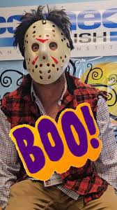 😱Michael Meyers is at Connect English😱, Experience Halloween in the USA!  Apply today 👇Link in our profile., #connectenglish #Halloween #scarymovie