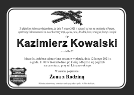 Nie żyje kazimierz kowalski, łodzianin, solista oraz wieloletni dyrektor naczelny i artystyczny teatru wielkiego. Kazimierz Kowalski Wlkp24 Info