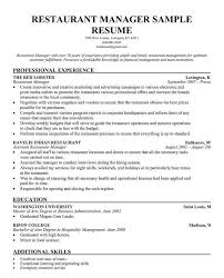 Resume Templates Restaurant Restaurant Resume Resumetemplates Templates Restaurant Resume Restaurant Management Server Resume