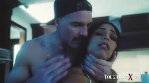 Hot cougar creamed by son in kitchen floor