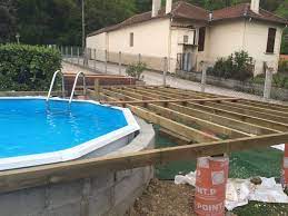 piscine hors sol bois semi enterr recherche google terrasse bois piscine terrasse piscine piscine