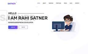 Maybe you would like to learn more about one of these? Satner Free Bootstrap 4 Html5 Web Developer Portfolio Website Template