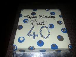 Square Birthday Cake Designs For Men Dad 40th Cake Square Birthday Cake 40th Birthday Cakes Birthday Cakes For Men