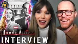 Wandavision Interviews With Elizabeth Olsen Paul Bettany Kathryn Hahn And Teyonah Parris Youtube