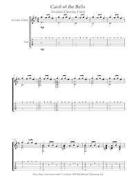 Free easy violin sheet music with piano accompaniment. Carol Of The Bells Sheet Music For Guitar 8notes Com