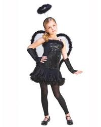 Black Angel Halloween Costumes For Girls Fallen Angel Girls Costume Spirit Halloween Angel Costume Girls Angel Costume Kids Angel Costume