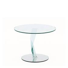 Contemporary end tables provide both the convenience of a surface near your living room seating, as well as an outlet to express your personal style. Tonelli Bakkarat Glass Side Table Modern End Tables Modernpalette