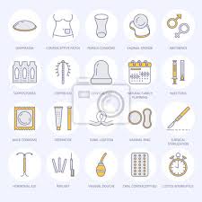 Im gegensatz zu hormonellen verhütungsmitteln. Verhutungsmittel Methoden Symbole Geburtenkontrolle Ausrustung Wandposter Poster Sterilisation Medicals Koitus Myloview De