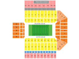 gaylord family oklahoma memorial stadium seating chart and